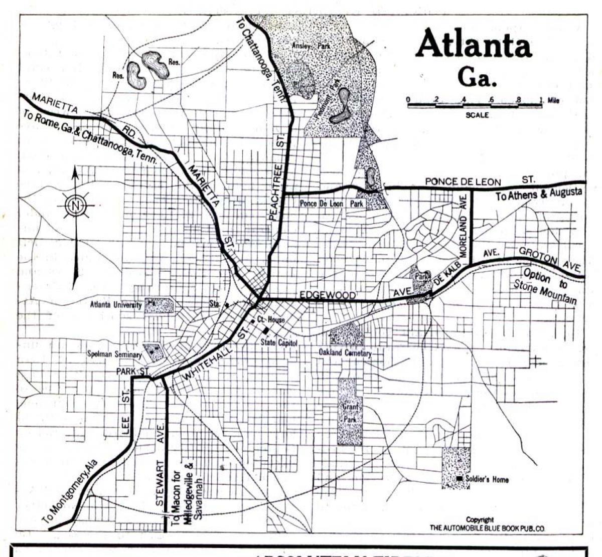 bản đồ của Atlanta, Georgia