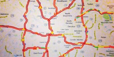 Bản đồ của Atlanta giao thông