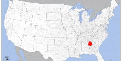 Atlanta trên bản đồ chúng tôi