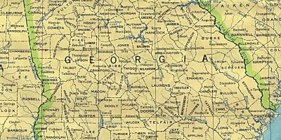 Bản đồ của Georgia thành phố