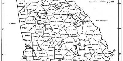 Bang Georgia bản đồ