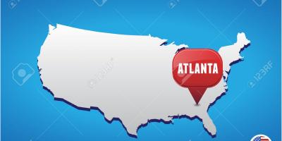 Atlanta ở MỸ bản đồ