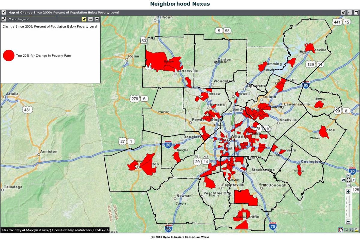 bản đồ tội phạm Atlanta