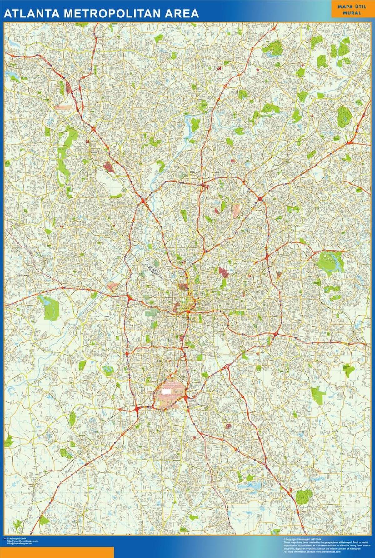 đường phố, bản đồ của Atlanta