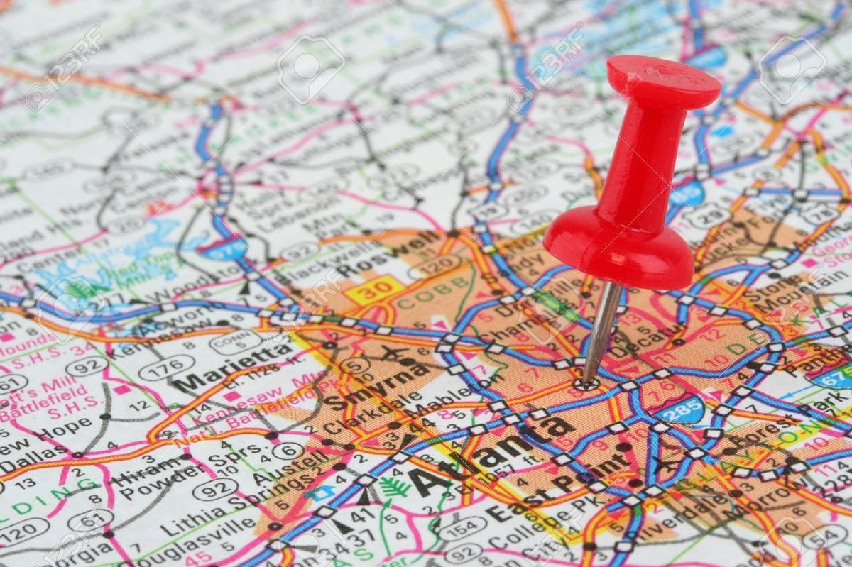 bản đồ của Atlanta