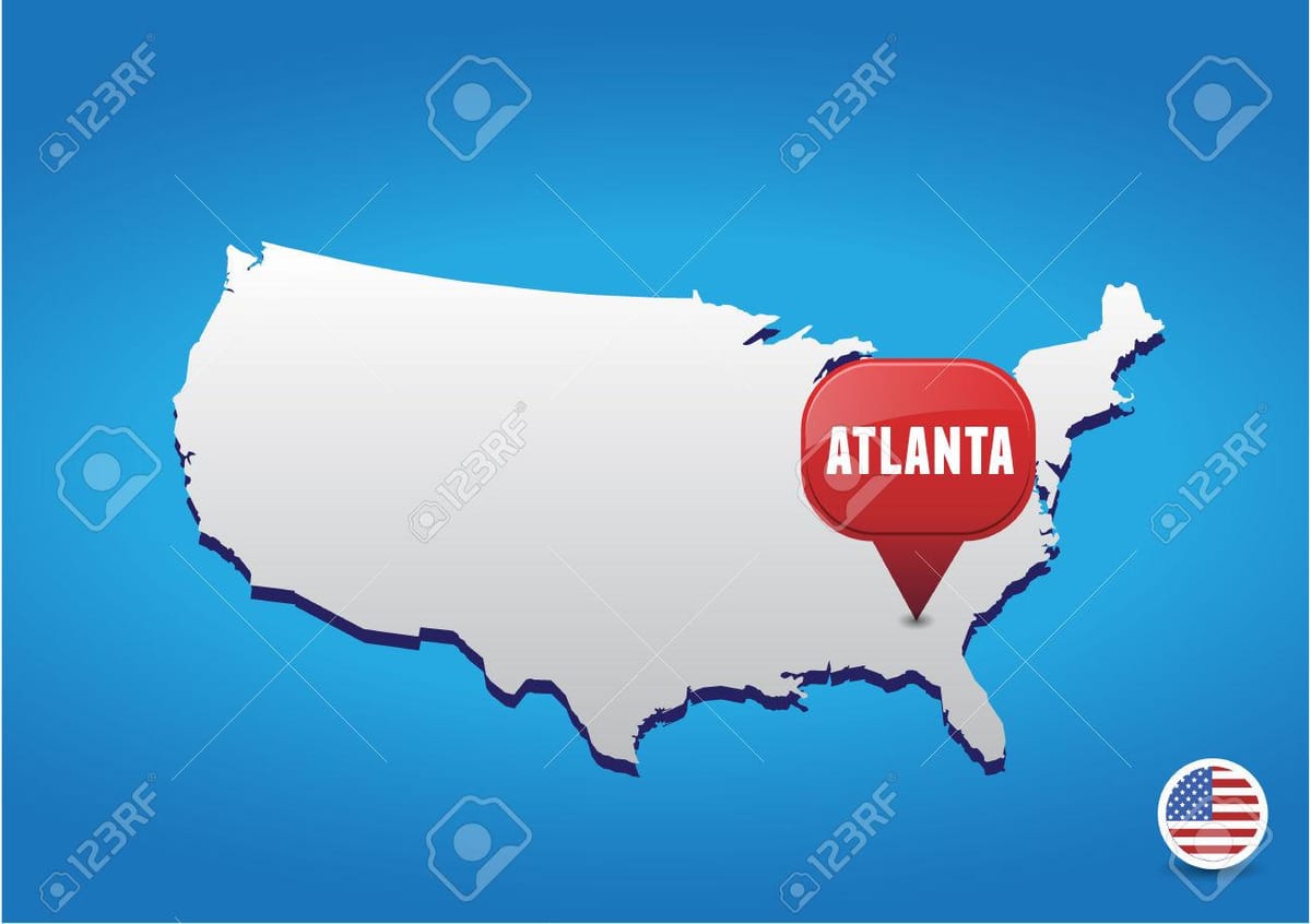 Atlanta ở MỸ bản đồ
