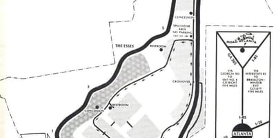 Bản đồ của đường Atlanta theo dõi