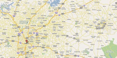 Bản đồ của Atlanta ga