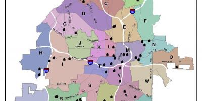 Bản đồ của Atlanta khu bản đồ