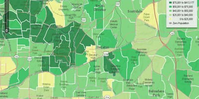 Nhân bản đồ của Atlanta
