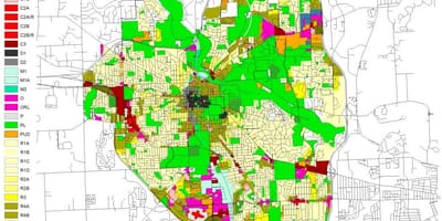Thành phố của Atlanta quy hoạch bản đồ