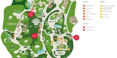 Bản đồ của sở thú Atlanta