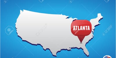Atlanta ở MỸ bản đồ